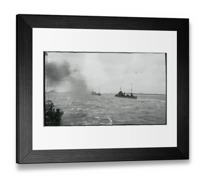 Framed Print : German Vessels Offshore in North Sea Framed Print : German Vessels Offshore in North Sea