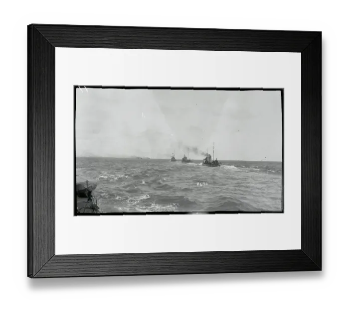 Framed Print : German Vessels Offshore in North Sea Framed Print : German Vessels Offshore in North Sea