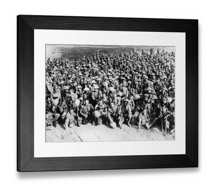 Framed Print : Australian Troops in France During World War I Framed Print : Australian Troops in France During World War I