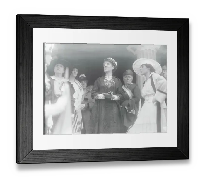 Framed Print : Charlotte Perkins Gilman Addressing Crowd