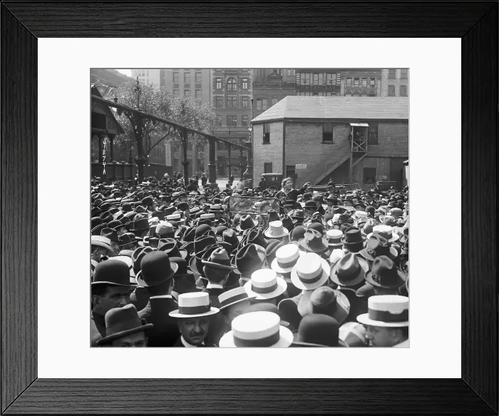 Framed Print : Emma Goldman Speaks At Union Square Framed Print : Emma Goldman Speaks At Union Square