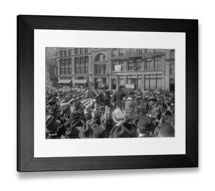 Framed Print : Women at Meeting Handing out Birth Control Pamphlets