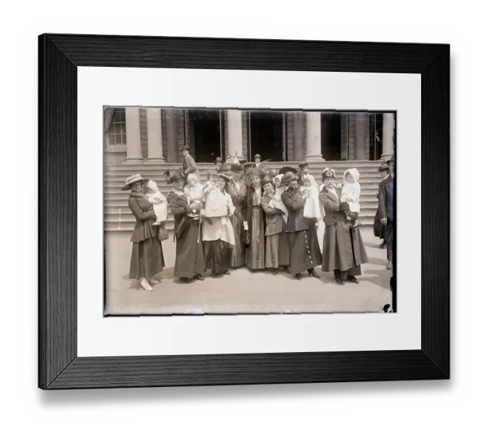 Framed Print : Strauss Milk Women and Their Babies