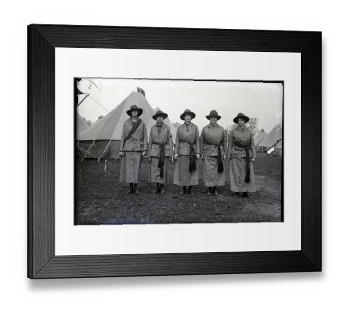 Framed Print : Officers At A Women'S Preparedness Camp Framed Print : Officers At A Women'S Preparedness Camp