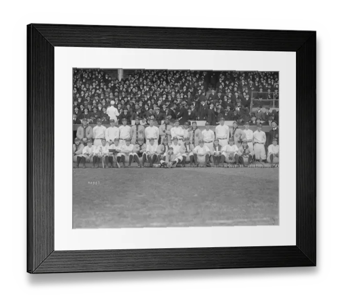 Framed Print : Yankee Baseball Team Playing at opening Game Framed Print : Yankee Baseball Team Playing at opening Game