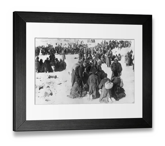Framed Print : Turks Captured by Russians