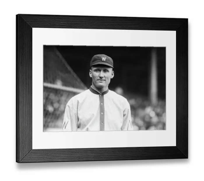 Framed Print : Baseball Player Walter Johnson of Washington Senators Framed Print : Baseball Player Walter Johnson of Washington Senators