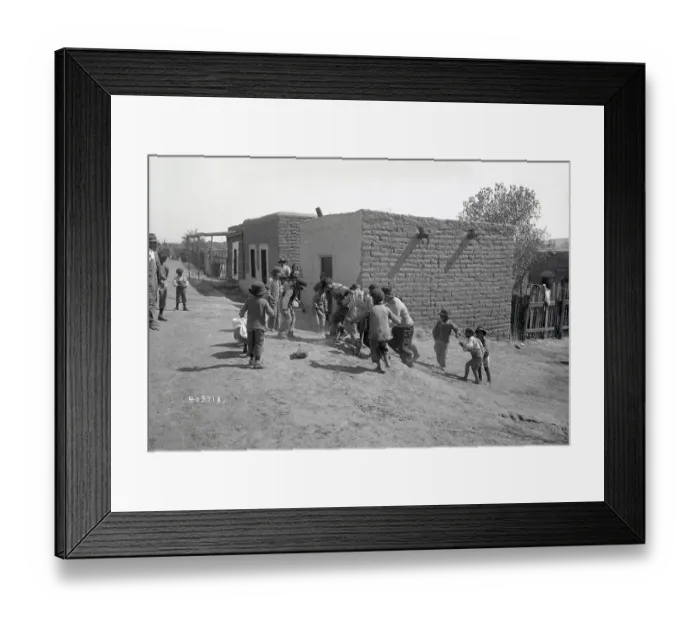 Framed Print : Mexican Children Scrambling for Pennies Framed Print : Mexican Children Scrambling for Pennies