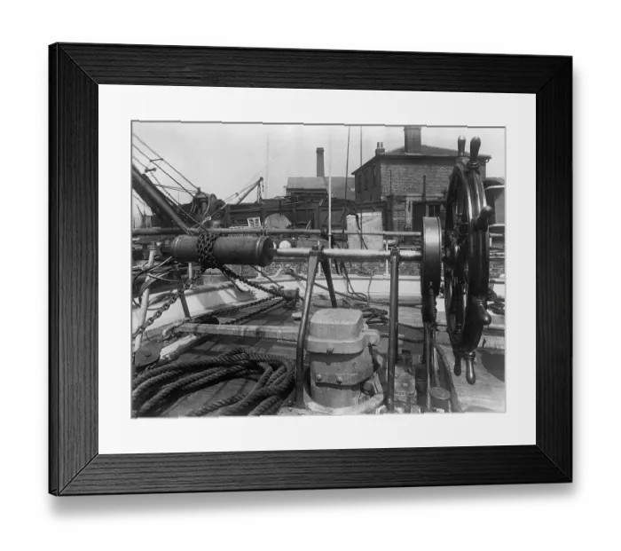 Framed Print : Steering Gear of Shackleton's Ship Framed Print : Steering Gear of Shackleton's Ship