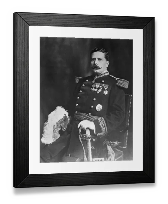 Framed Print : Portrait of Felix Diaz Wearing Uniform Framed Print : Portrait of Felix Diaz Wearing Uniform