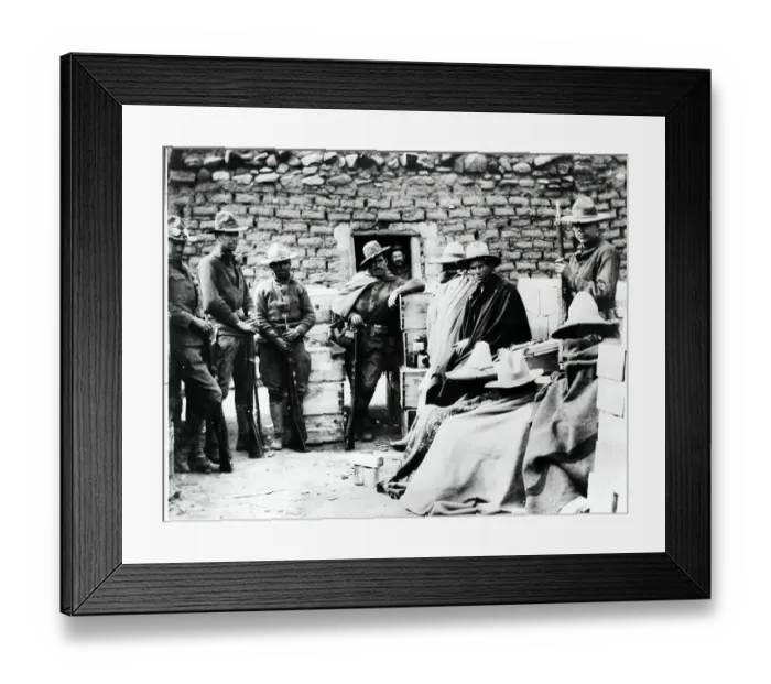 Framed Print : Guarded Prisoners At Camp Framed Print : Guarded Prisoners At Camp