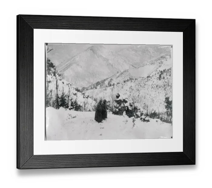 Framed Print : King Peter and Aide Traveling on Albanian Alps Framed Print : King Peter and Aide Traveling on Albanian Alps