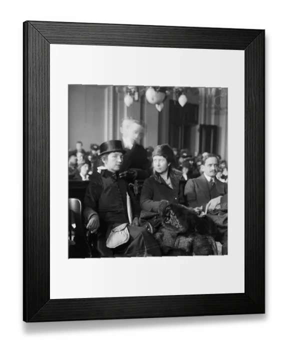 Framed Print : Margaret Sanger and Ethel Byrne in Court Framed Print : Margaret Sanger and Ethel Byrne in Court