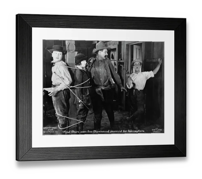 Framed Print : Sheriff Stopping Criminal