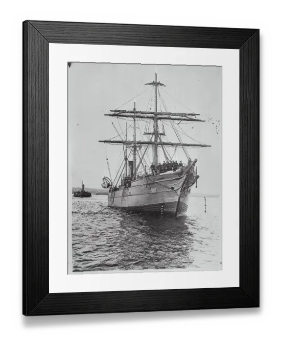 Framed Print : Discovery Ship Sailing Waters Framed Print : Discovery Ship Sailing Waters