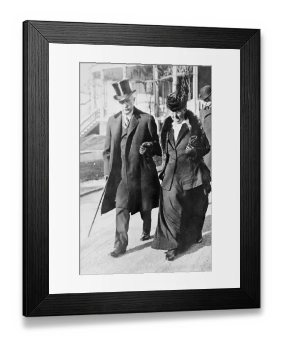 Framed Print : Rockefeller Attending Funeral Framed Print : Rockefeller Attending Funeral