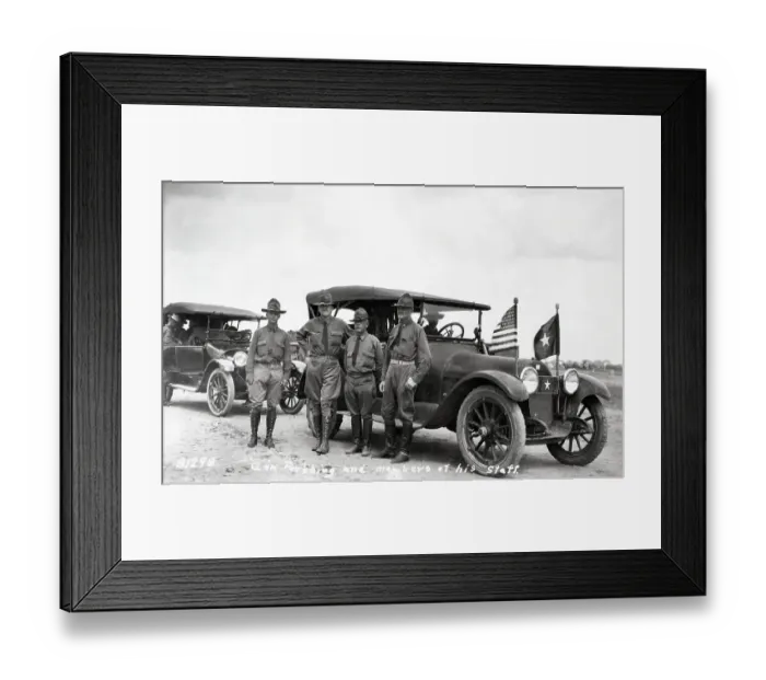 Framed Print : General Pershing And His Staff Framed Print : General Pershing And His Staff