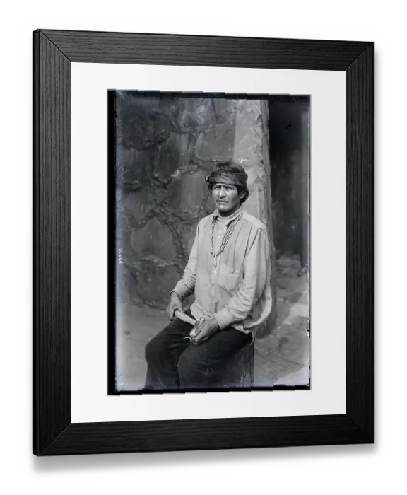 Framed Print : Navajo Indian Silversmith Framed Print : Navajo Indian Silversmith