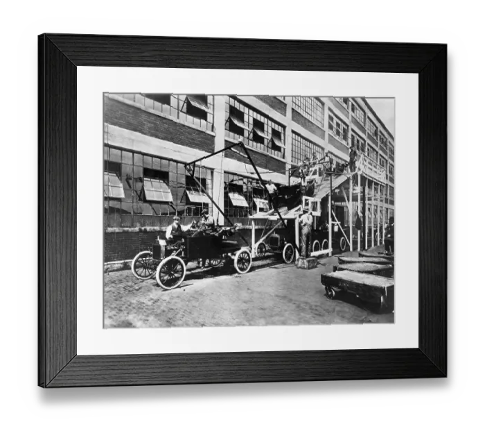 Framed Print : Ford Motor Company Assembles its Millionth Automobile Framed Print : Ford Motor Company Assembles its Millionth Automobile