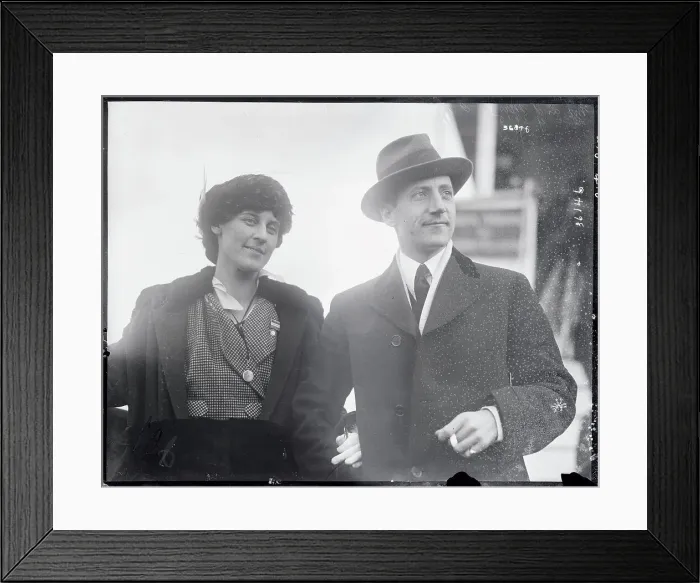 Framed Print : Inez Milholland with Husband Eugene Boissevain Framed Print : Inez Milholland with Husband Eugene Boissevain