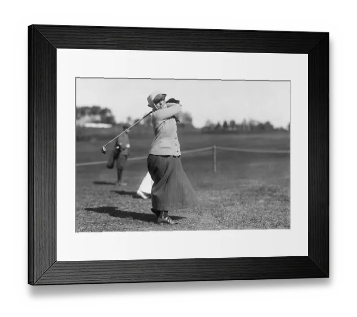 Framed Print : Golfer Miss Harriet Curtis Framed Print : Golfer Miss Harriet Curtis