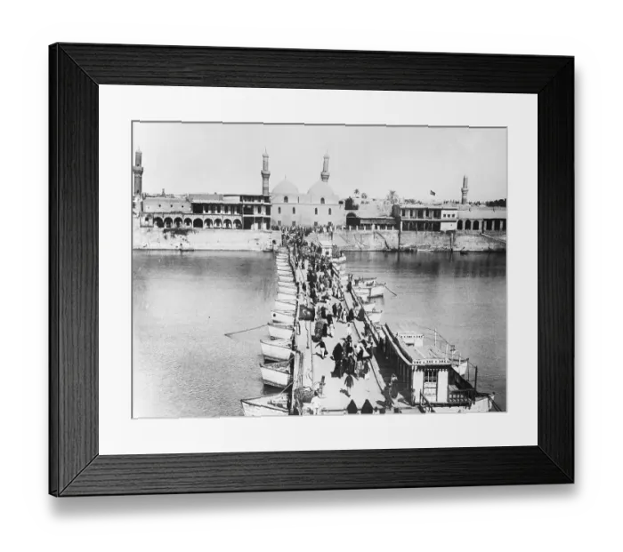 Framed Print : Boats Crossing The Tigris; Waterfront Vi Framed Print : Boats Crossing The Tigris; Waterfront Vi
