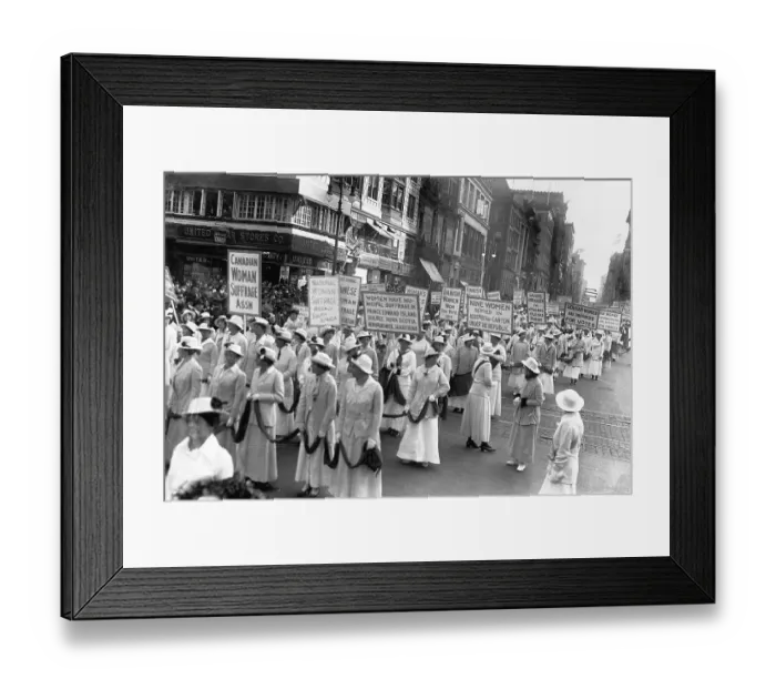 Framed Print : Women's Suffrage Parade Framed Print : Women's Suffrage Parade