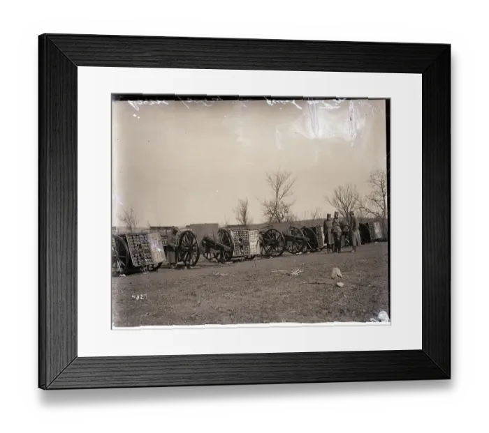 Framed Print : Reserve Battery of Serbian Howitzers Framed Print : Reserve Battery of Serbian Howitzers