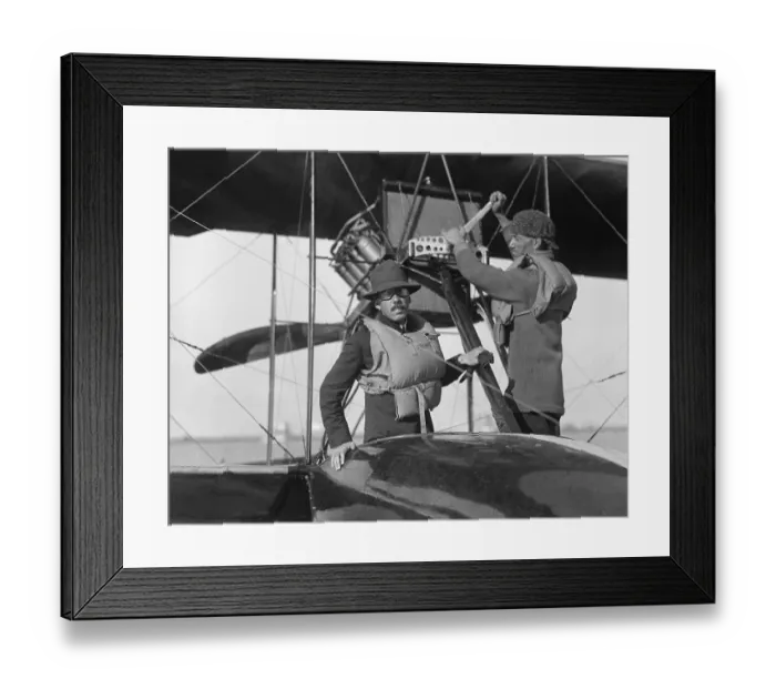 Framed Print : Santos Dumont Flying with Aero Club of America Framed Print : Santos Dumont Flying with Aero Club of America