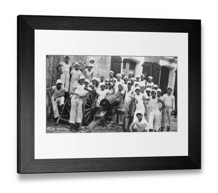 Framed Print : American Sailors During Occupation of Haiti Framed Print : American Sailors During Occupation of Haiti