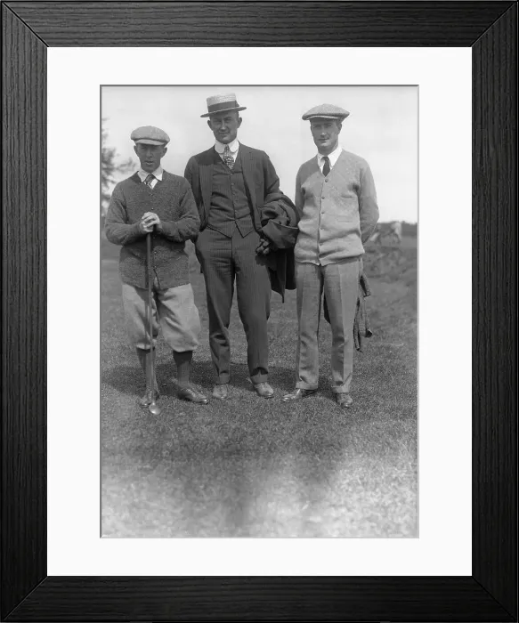 Framed Print : Ty Cobb and Others Play Golf Framed Print : Ty Cobb and Others Play Golf
