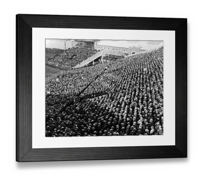 Framed Print : Fans Watching the Boston Braves