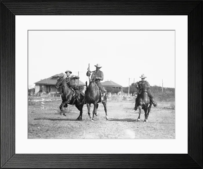 Framed Print : Texas Rangers Securing Area Framed Print : Texas Rangers Securing Area