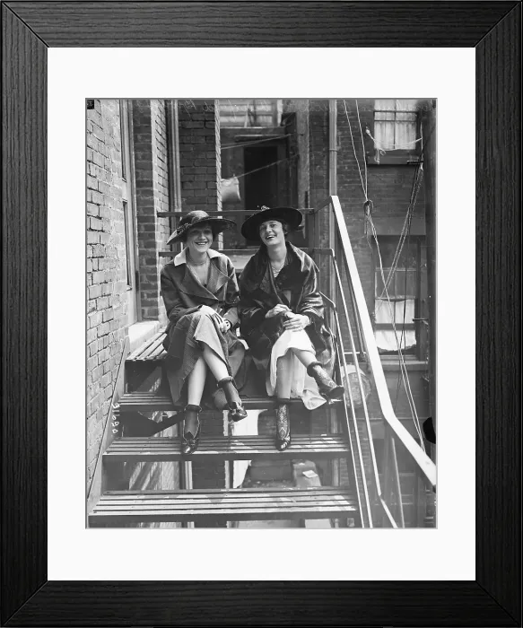 Framed Print : Winifred Brown and Louise White Framed Print : Winifred Brown and Louise White