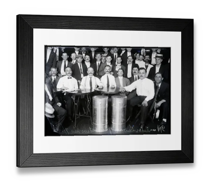 Framed Print : Labor Leaders Seated, Confer On Strike Framed Print : Labor Leaders Seated, Confer On Strike
