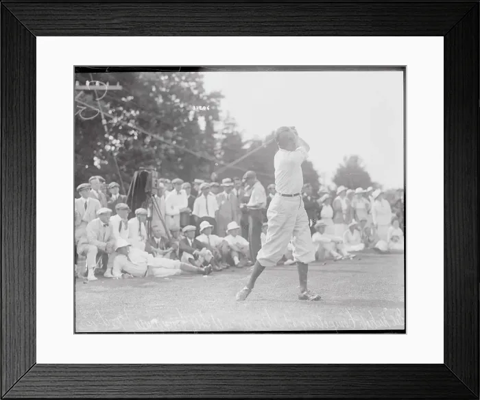 Framed Print : Gil Nichols Driving Ball