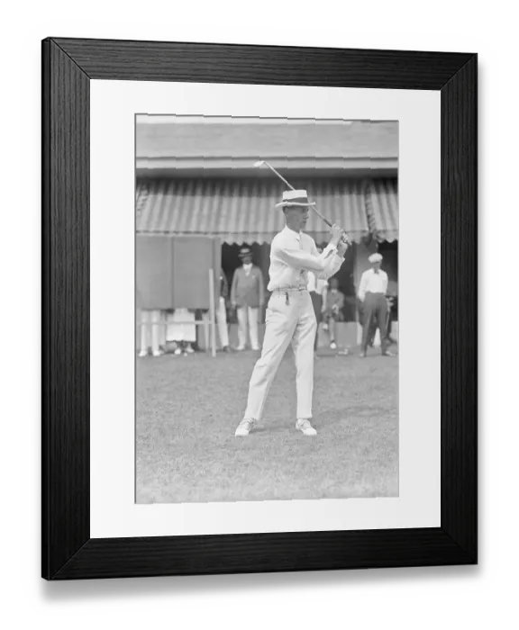 Framed Print : Carl Anderson Playing Golf