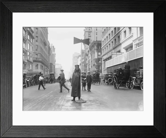 Framed Print : Semaphore Directing Traffic