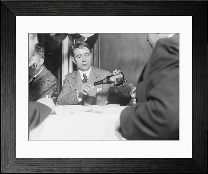 Framed Print : Harry Thaw Pouring Drink