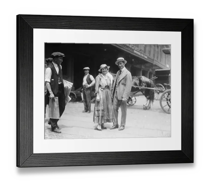 Framed Print : Abel Kiviat Posing with His Wife Framed Print : Abel Kiviat Posing with His Wife