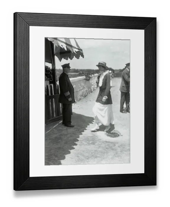 Framed Print : Society Woman Lucille Carter Walking Framed Print : Society Woman Lucille Carter Walking