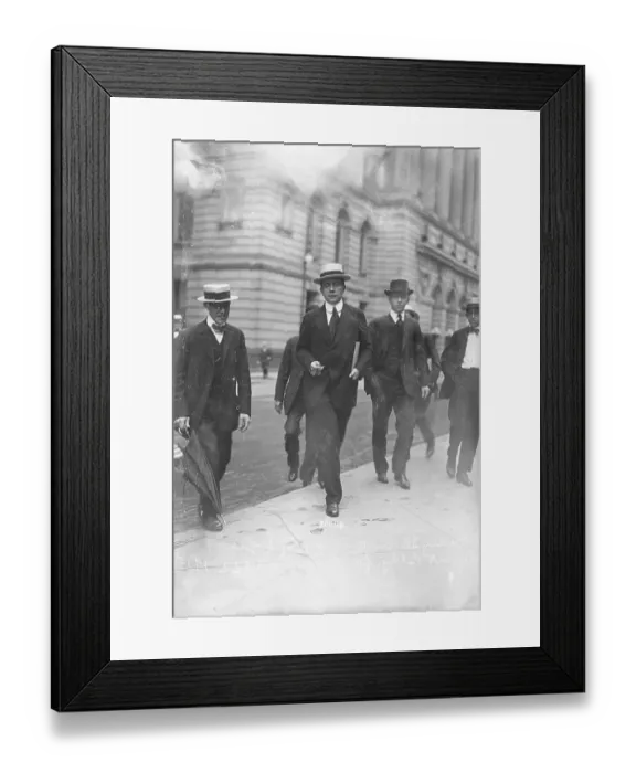Framed Print : Harry Thaw and Accomplices on the Street Framed Print : Harry Thaw and Accomplices on the Street