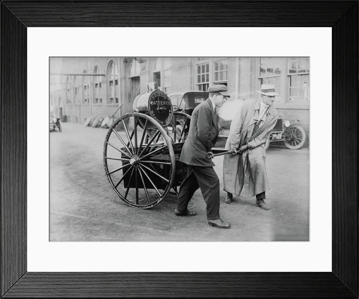 Framed Print : Edison Searchlight Being Transported Framed Print : Edison Searchlight Being Transported