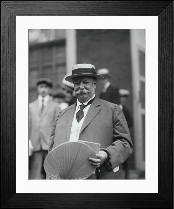 Framed Print : William H. Taft Holding Fan Framed Print : William H. Taft Holding Fan