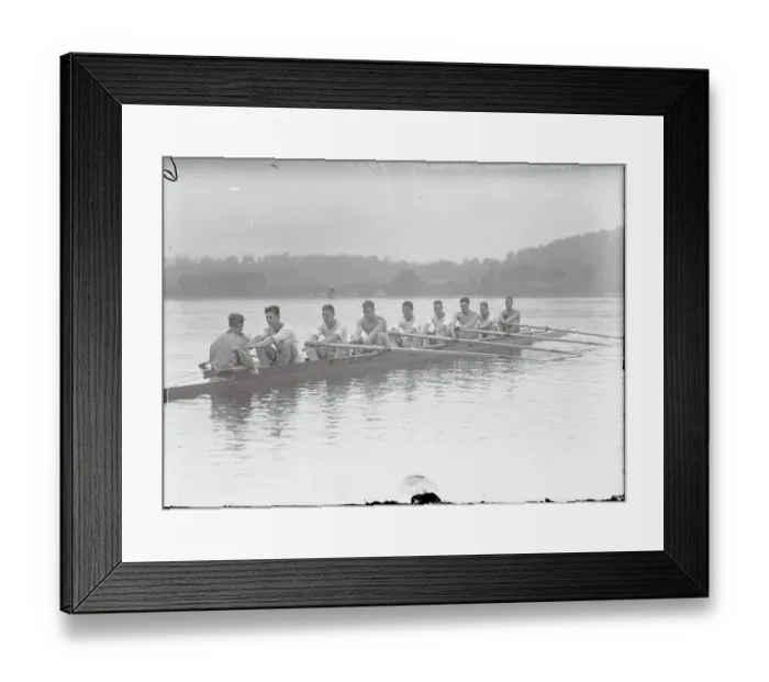 Framed Print : Rowing Team in Action Framed Print : Rowing Team in Action