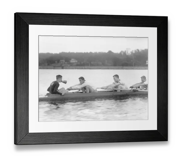 Framed Print : Rowing Partners Showing Their Skills Framed Print : Rowing Partners Showing Their Skills