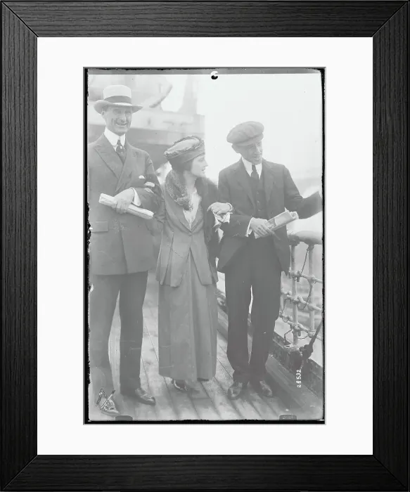 Framed Print : Well Dressed Socialites While Traveling