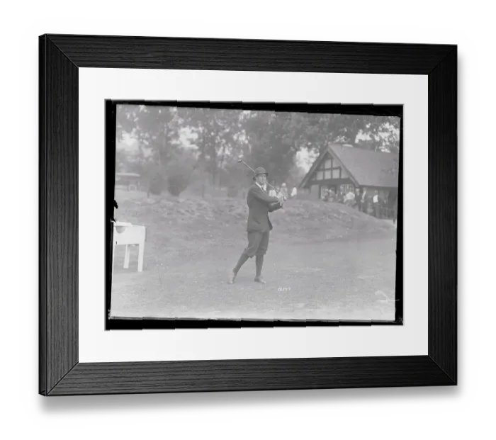 Framed Print : H. J. Topp Playing Golf Framed Print : H. J. Topp Playing Golf