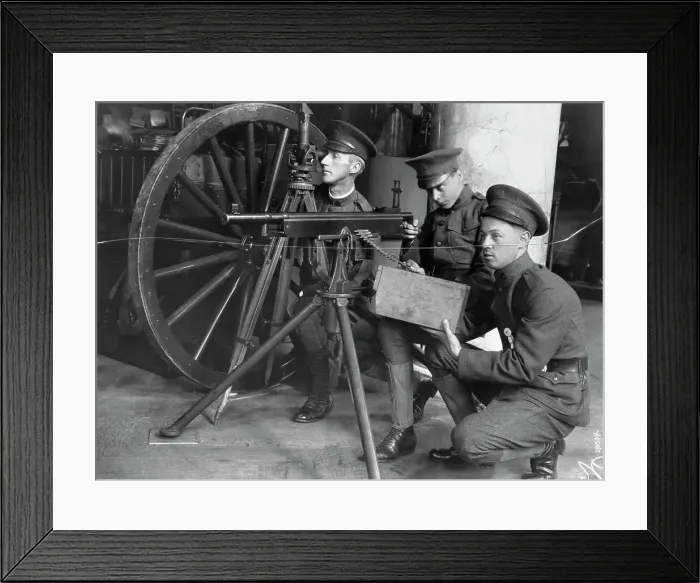 Framed Print : Colt Machine Gun and Crew Framed Print : Colt Machine Gun and Crew