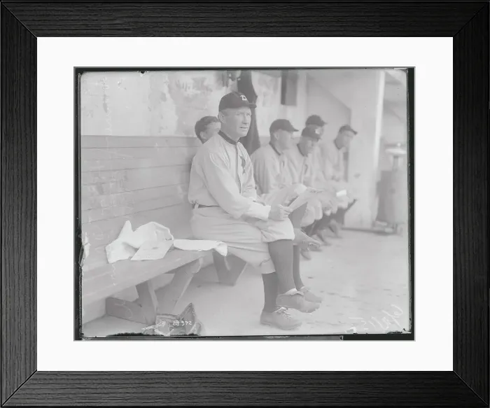 Framed Print : Hugh Jennings Posing with Legs Crossed Framed Print : Hugh Jennings Posing with Legs Crossed